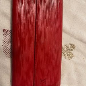 LV Red Epi Wallet